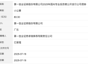 第一创业80亿元小公募债项目获深交所受理